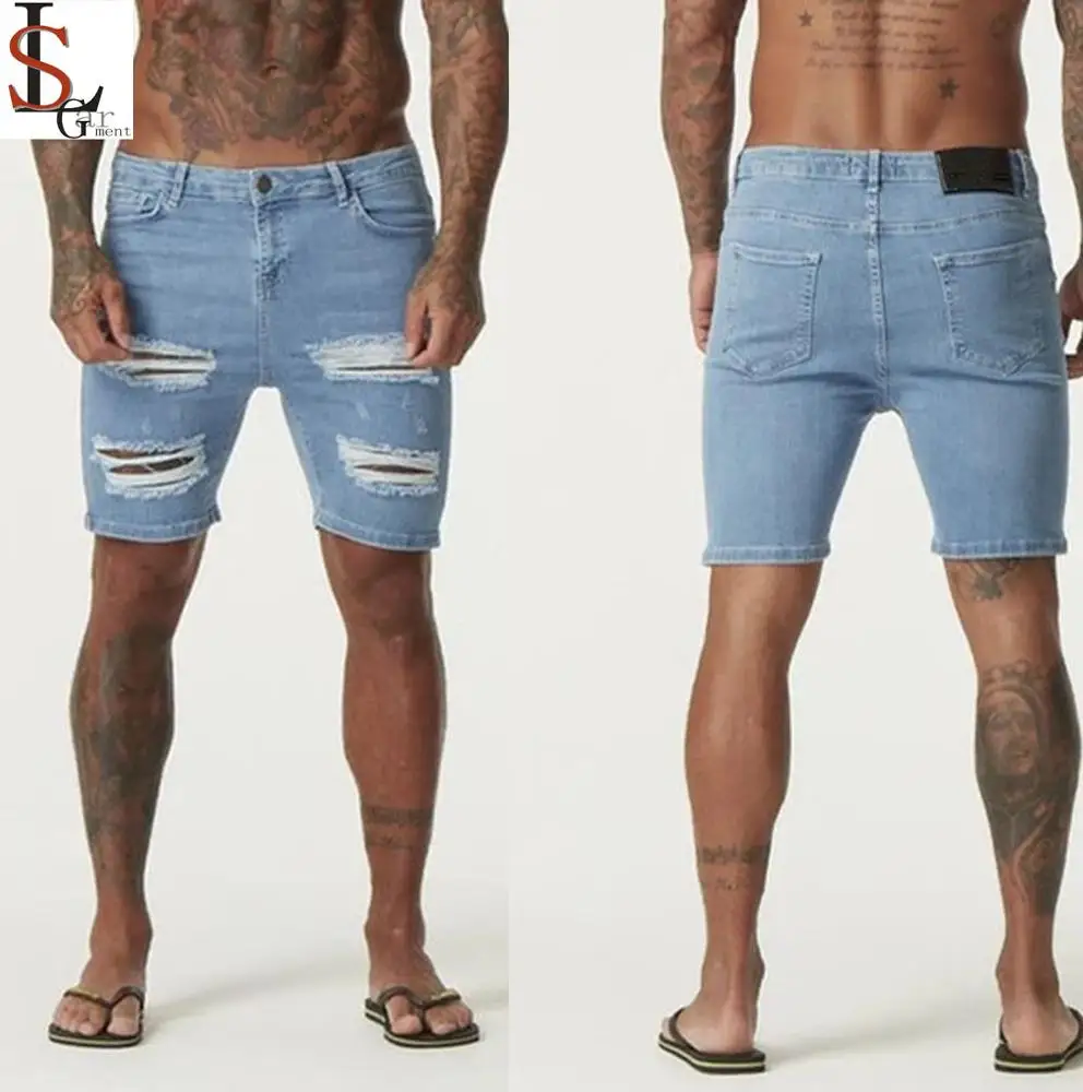 skinny leg shorts mens