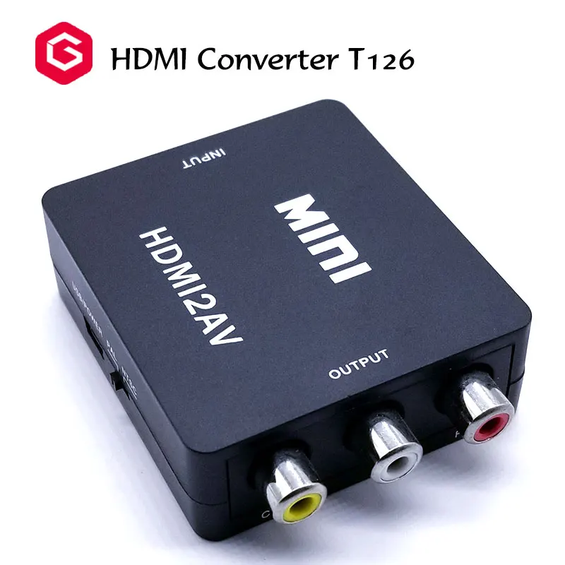 Top Mini Hdmi To Rca Av Converter Adapter Composite Hdmi 2 Av Converter