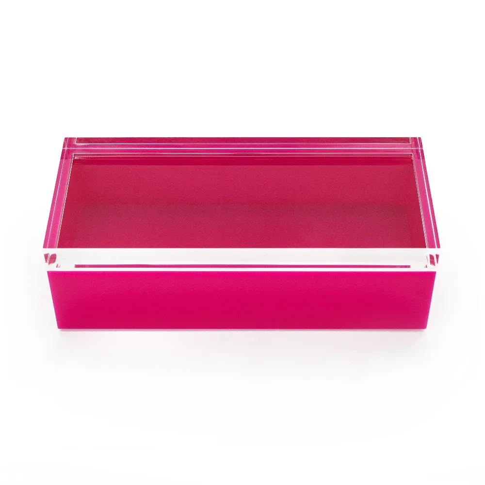 Colored Lucite Storage Box With Lid,Mini Acrylic Storage