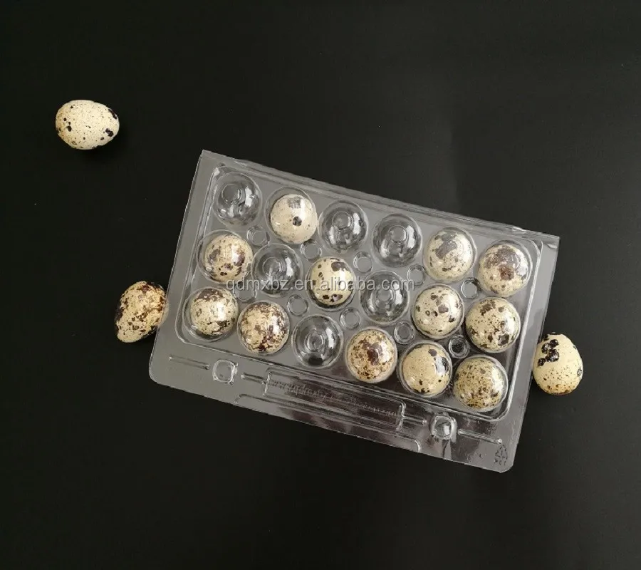 Supermarket Pet/pvc Clear Quail/chicken Egg Trays Plastic Blister
