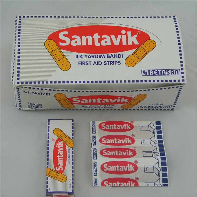 First aid strips plaster