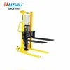 HaizhiLi Handling Equipment 3000kg 1.6m easy operate movable hydraulic manual pallet stacker manufacturer