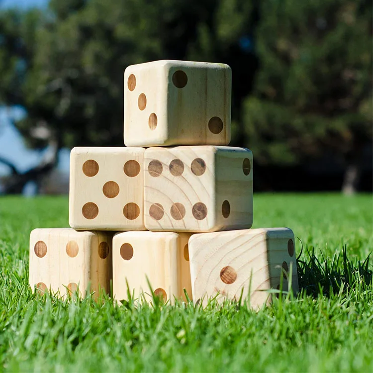Outdoor Big Giant Durable Wooden Yard Dice Buy Wooden Dice Game,654