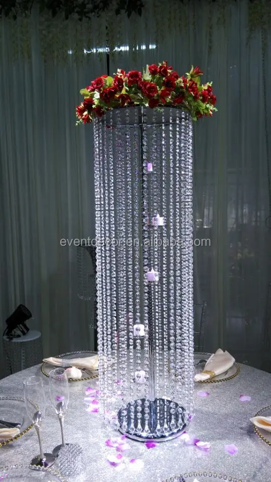 candle chandelier centerpieces for weddings