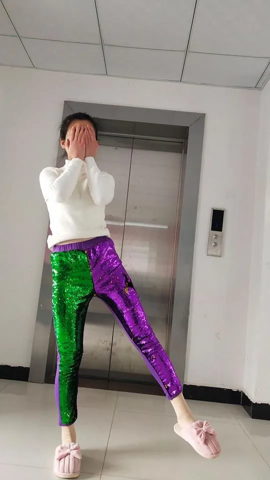 mardi gras sequin pants