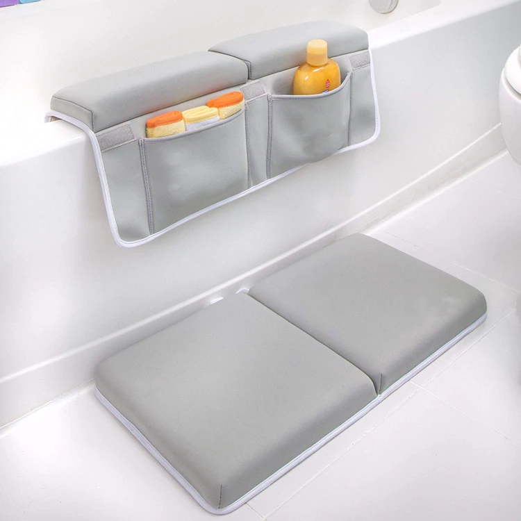 Detachable Cushion Bath Kneeler And Padded Elbow Rest Non Skid Knee Pad