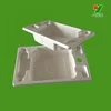 Design OEM biodegradable packaging container sugarcane fiber design waterproof paper tray free samples