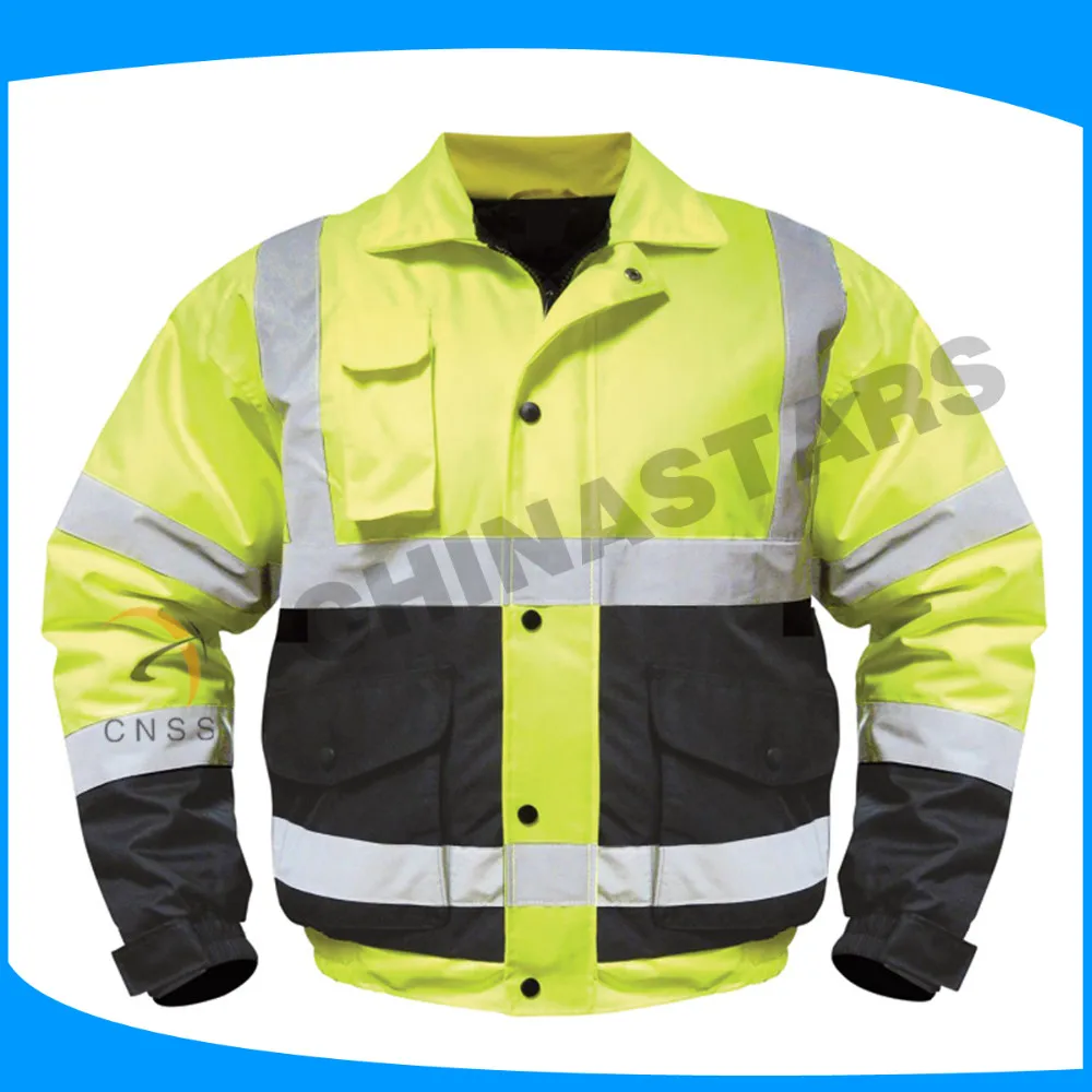 Anti Flame Blue Safety Reflective Jacket Safety Reflector Jacket For