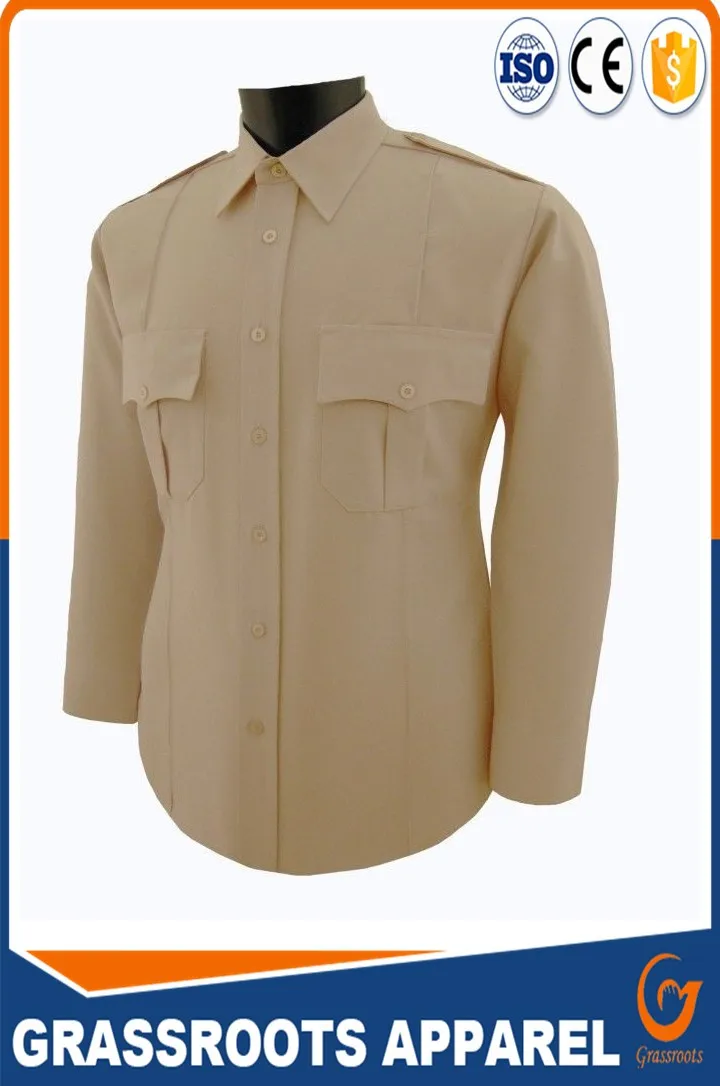 Khaki Security Uniform Best Security Workwear Cotton Security Guard ...