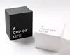mug cup gift package high-end black and white gift box set mug box