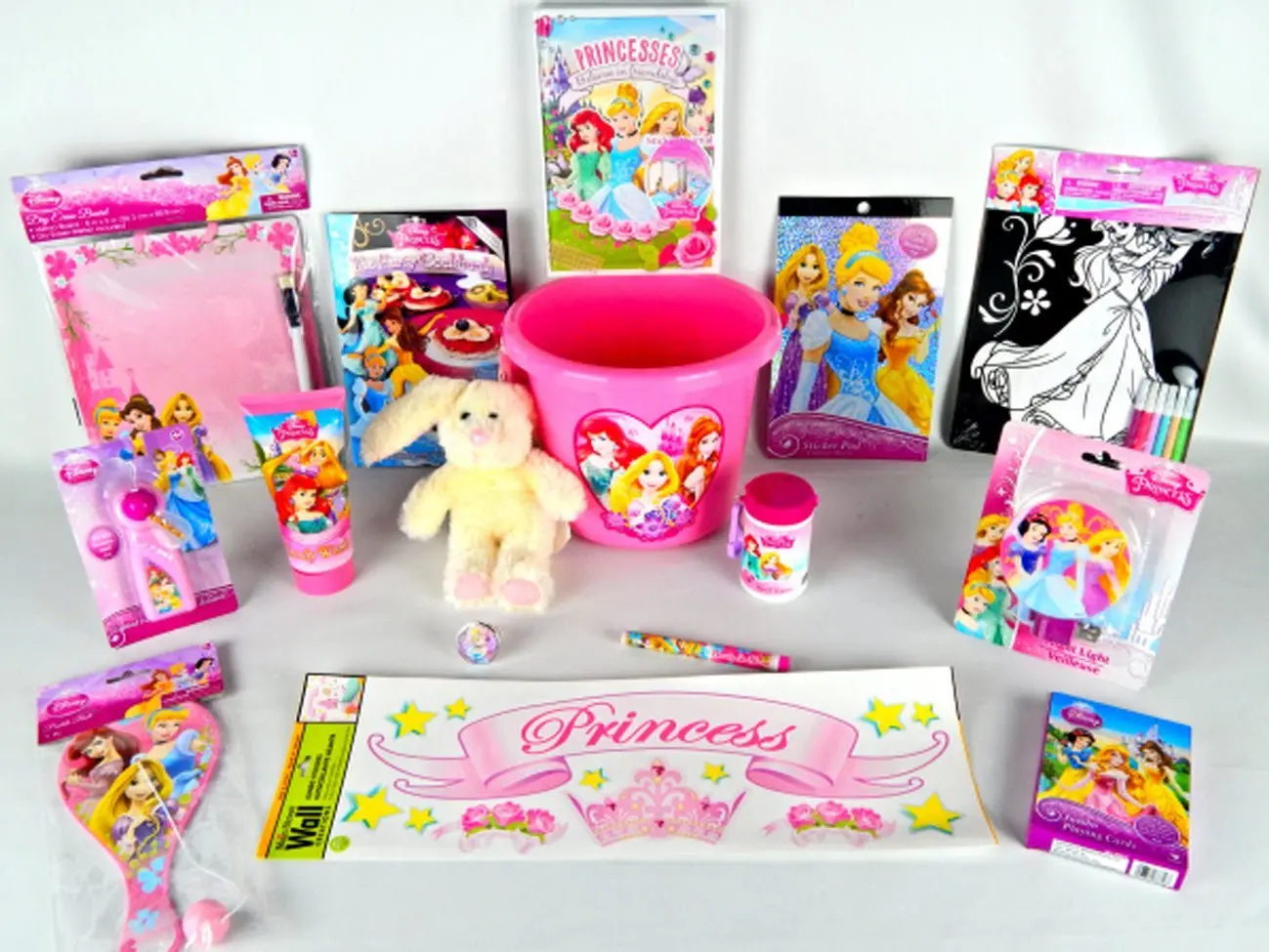 17 piece Disney Princess Royal Party Learning Activity Gift Set Bundle Disney Princess