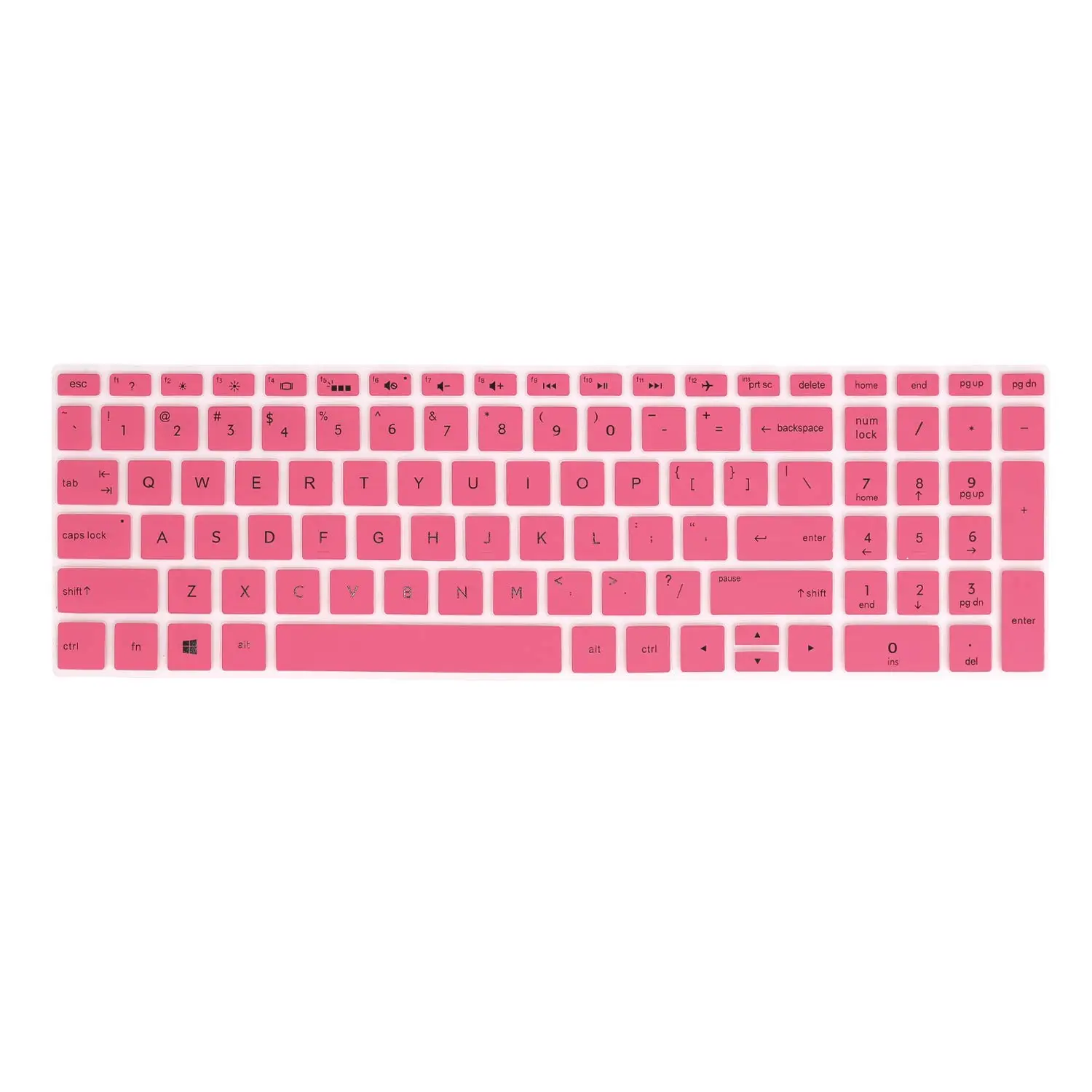 Black Keyboard Cover Skin For 2018 New Hp Pavilion 15.6" 17.3" 17mae