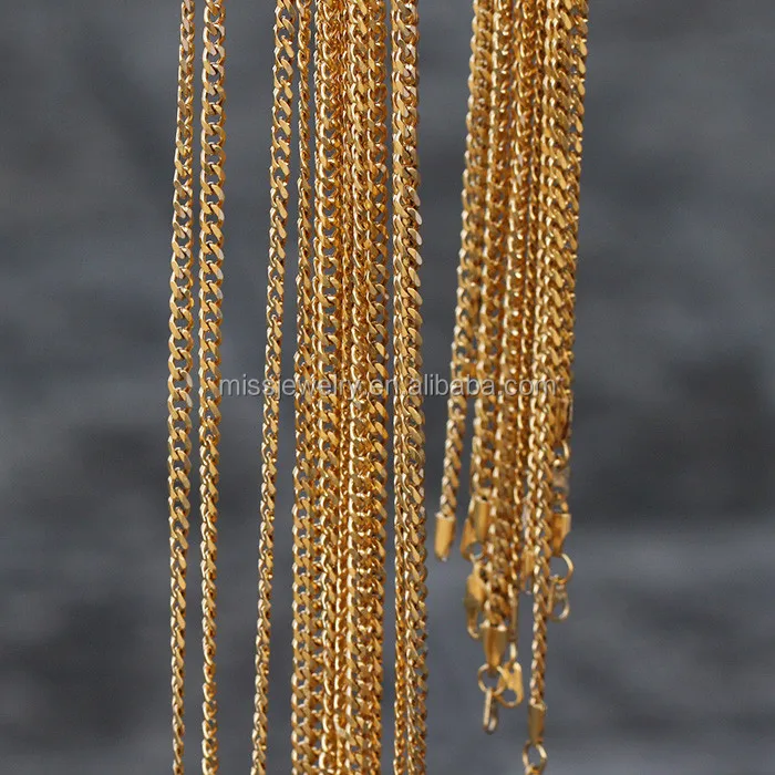 Gold Plated Chain Jewelry, Wholesale, 1 
