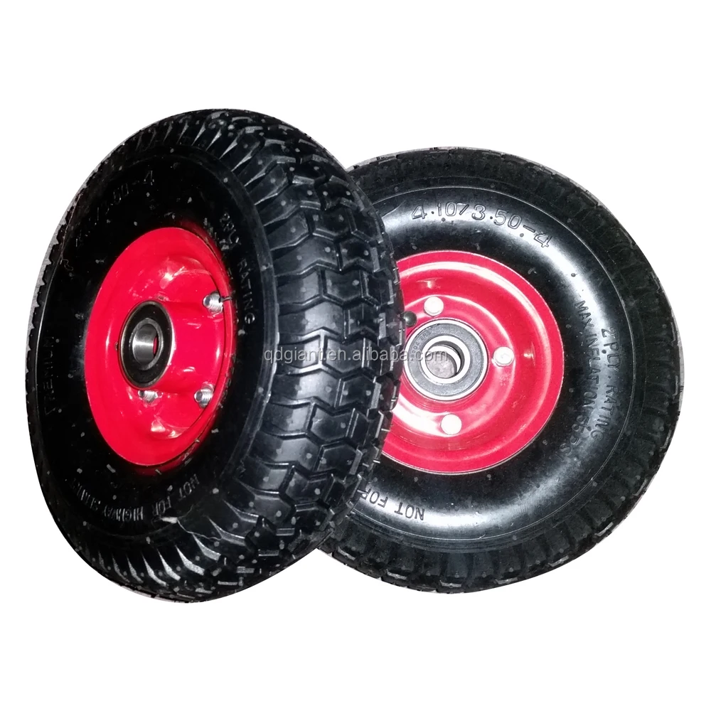 10x3.50-4 pneumatic rubber trolley wheels