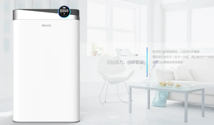 OLANSI تصميم جديد K08 220V HEPA التطبيق مراقبة الهواء مراقبة مع المرطب