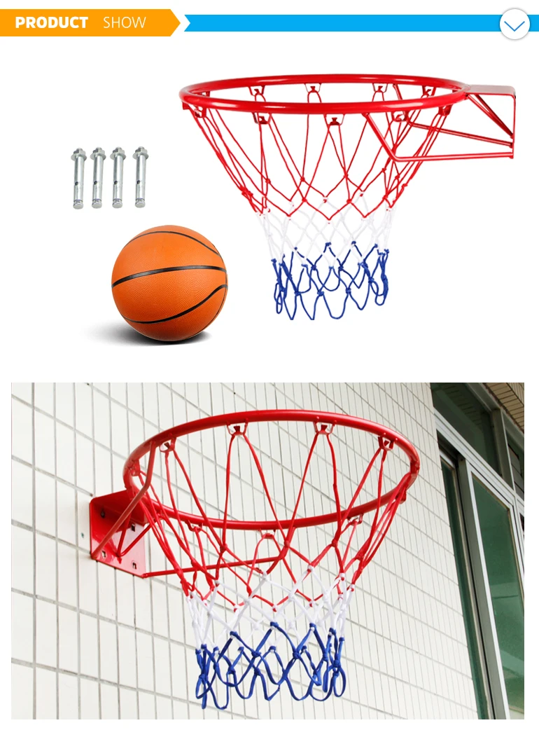 Customized Heavy Duty Professional Pp Basketball Net With 12hoops ...