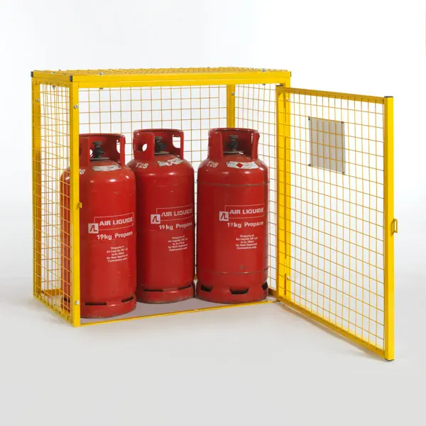 Gas Cylinder Cage For 3 X 19kg Cylinders Buy Rolling Security Cage