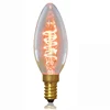 40w 60w Vintage edison bulb C32 E14 E12 candle shape light bulb 110V 220V