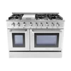 48" Professional freestanding electric range with oven for home residential