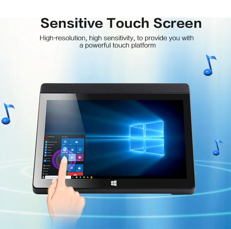 Fanless 10.1 Touch Screen Mini Pc Computer With 2gb Ram 32gb Emmc Z8350