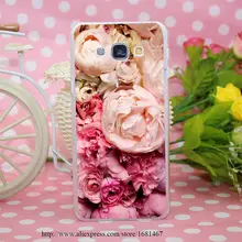 peony Transparent Hard Case Cover for Smasung Galaxy S5 Mini A3 A5 A7 A8 Note 2 3 4 5