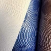 2016 PVC synthetic leather snake pattern with glitter design for handbag ,purse usage