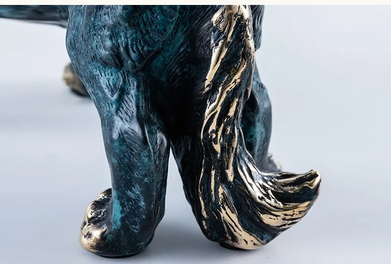 Factory Custom Copper Crafts Dog Sculpture Metal Dog Statues For Home Decor Buy Copper Dog