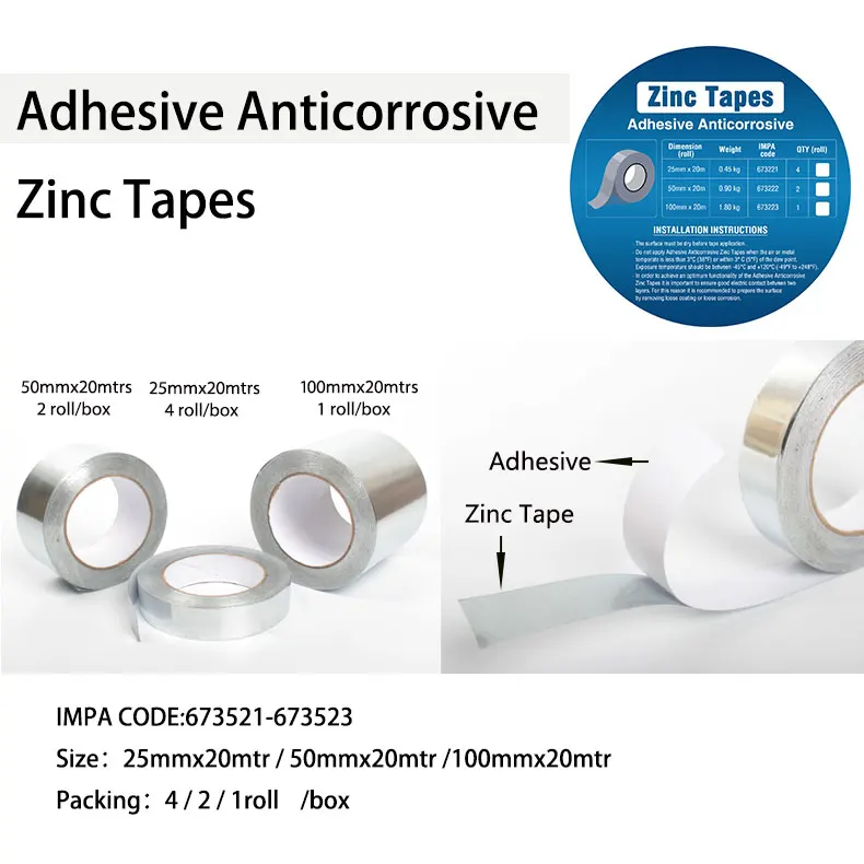 Adhesive Anticorrosive Zinc Tapes Buy Zinc Oxide Tape,Adhesive Tape