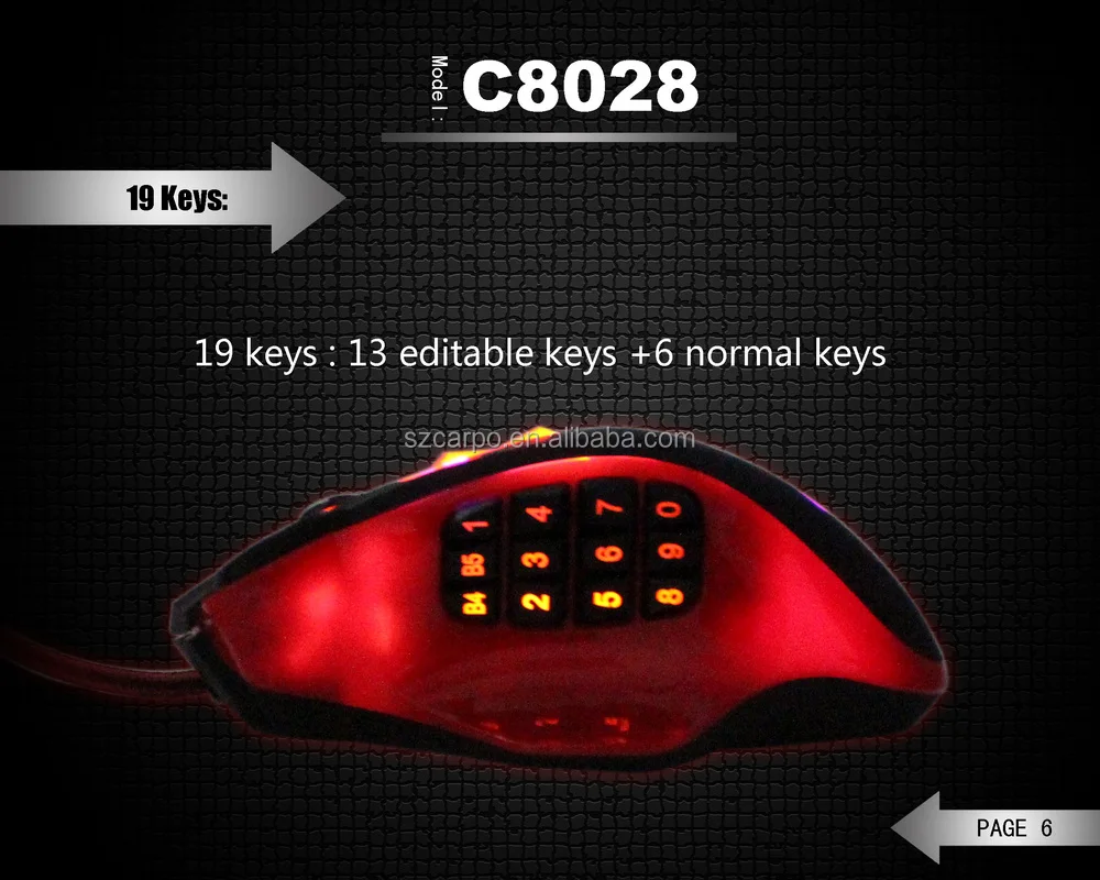 Factory High Quality Drivers Usb Gaming Mouse With 19keys Buy Drivers