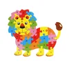 NINGBO paper Puzzle Funny Animal Cognition Puzzle English Letters Alphabet Learning Educational Toy Gift wholesale