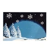 Non woven Christmas Eve style decoration placemat set printing table runner