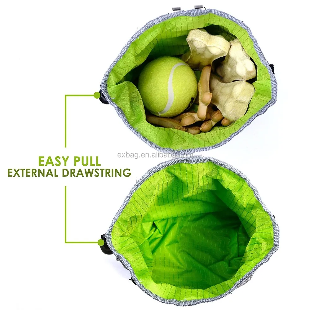 2017 Amazon Hot Sell Pet Dog Treat Training Pouch With Poop Bag