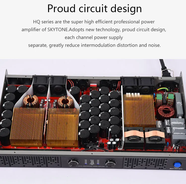 Hq15 Amplifier Class D Professional 1u 2x1500w Audio Power Amplifier ...