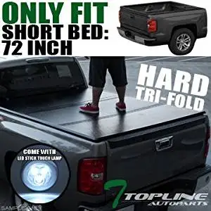 Buy Topline Autopart Solid Tri Fold Hard Tonneau Topper Cap Cover Jr 94 03 Chevy S10 Gmc S15 Sonoma Regular Standard Extended Cab Fleetside 96 00 Isuzu Hombre 6 Ft 72 Quot Bed In Cheap