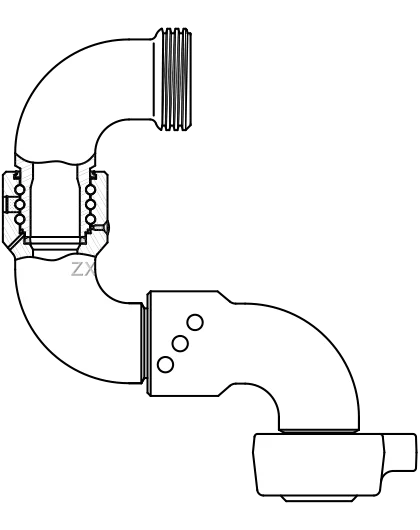 High Pressure Fmc Type Swivel Joint,Long Radius Style Fig 1502,10000 ...