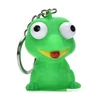 soft pvc custom shape eye pop squeeze toy frog keychain