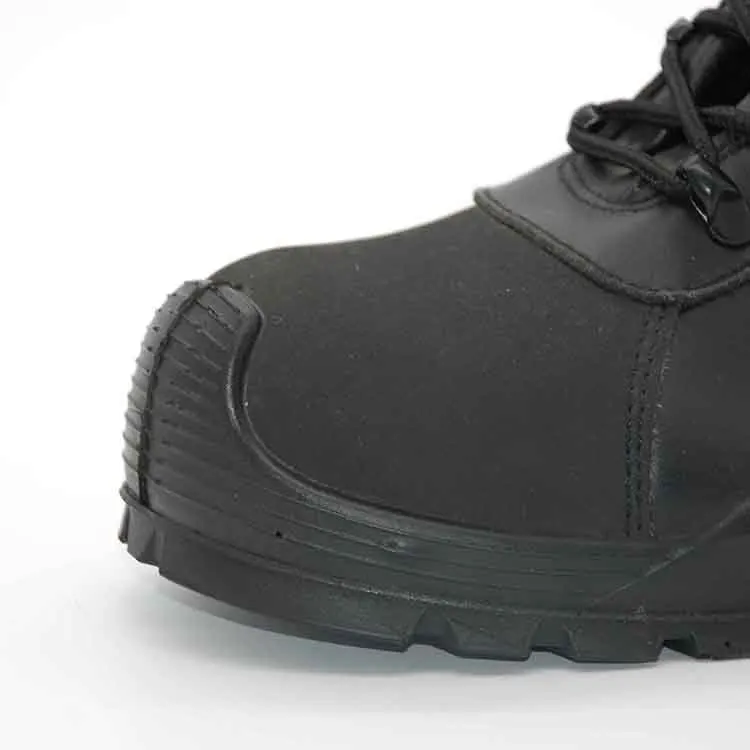 Customized Black Rhino Leather Safety Shoes Buy Black