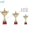 Fancy Red Base Golden Metal Cup Trophy