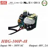 Meanwell HBG-100P-48 100w round shape led dimmable driver