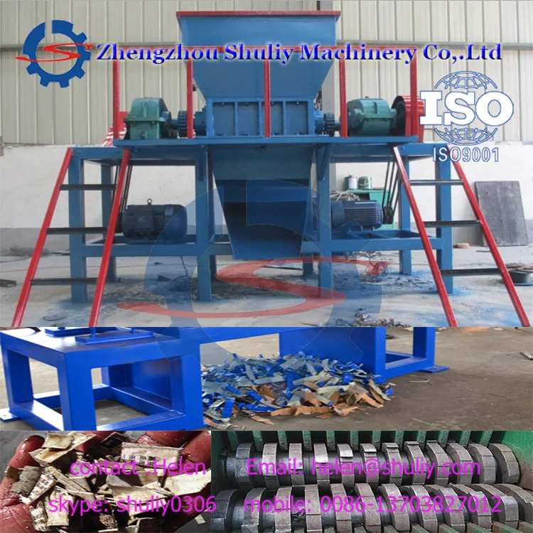 Low Speed Running Used Tire Industrial Shredder For Sale 0086