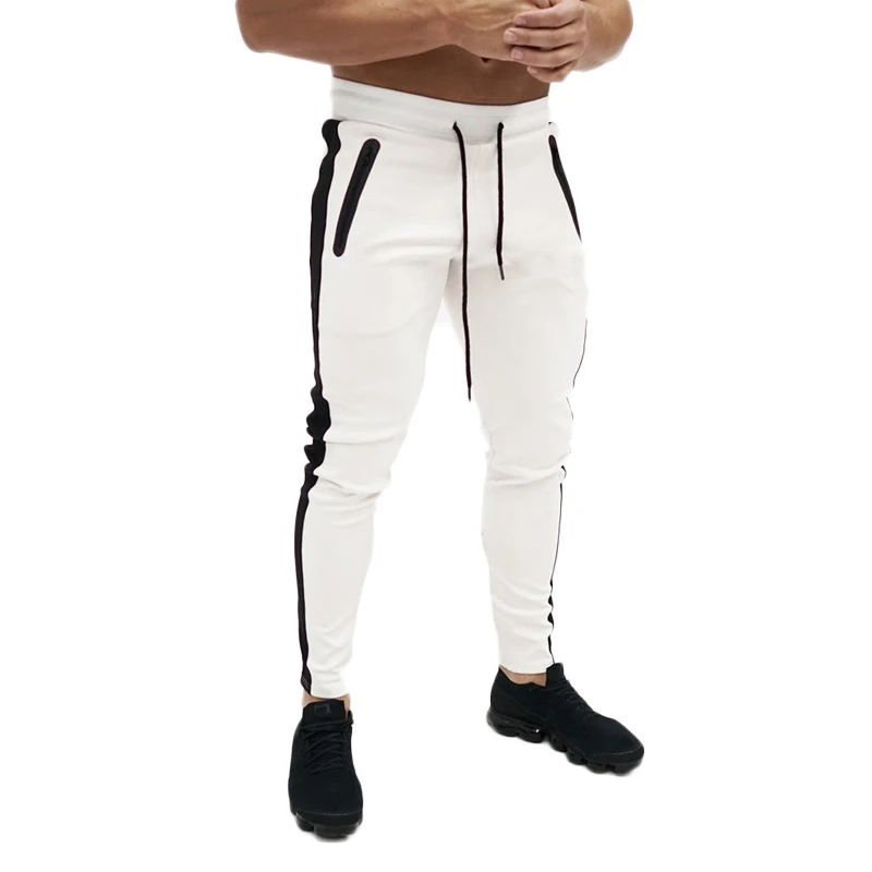 Wholesale Summer New Special Stripe Zipper Gym Track Pants For Men