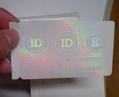 3d Security ID card/ hologram card/
