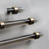 Transparent Black/Gray Acrylic Cabinet Pull Handles on Wadrob Door