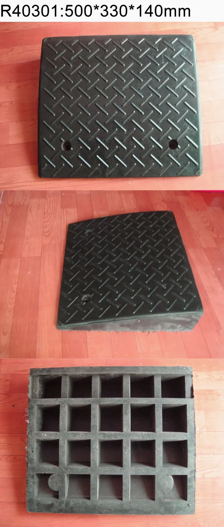 Wholesale Customized Heavy-Duty Rubber Kerb Ramp Garage Driveway Roadside Slope Threshold Bike Plastic Wheelchair Kerb