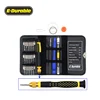 E.Durable Wallet Multi Screwdriver Set Repair Kit ,Portable Double-ended Metal Spudger Repair Opening Pry Tool