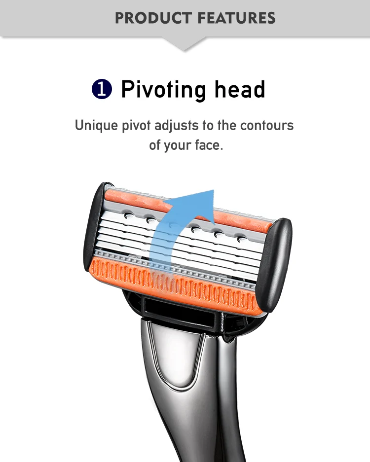 Wholesale 4pcs 5 Layers Of Razor Blades Of Shaving Razor Buy