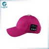6 panel plain blank wireless blue tooth music MP3 hat baseball cap