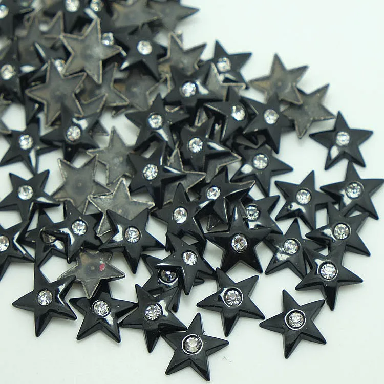 European test standard iron-on hot fix metal studs , hot fix stars for denims