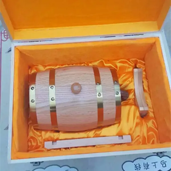 New product solid wood box barrel fancy gift