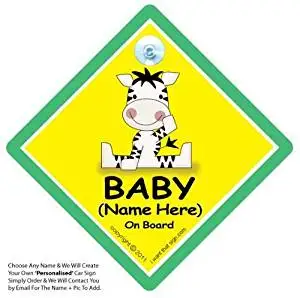 Child Gift 001 Princess Elena On Board Personalised Girl Car Sign Baby